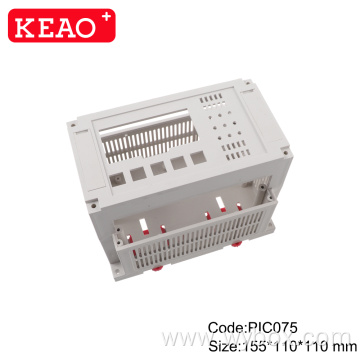 Plastic box electronic enclosure PIC075 industrial control box IP54 Din Rail electronic enclosure with size 155*110*110mm